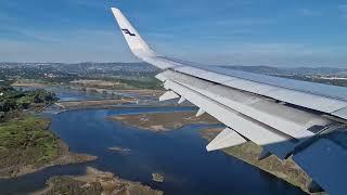 Finnair Airbus A321 landing to Faro FAO/LPFR