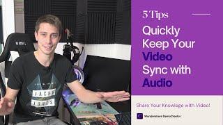 5 Tips to Sync Audio with Video in Wondershare DemoCreator