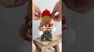 Making the Cutest Gingerbread Boba Milk Tea