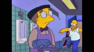 The Simpsons - Smithers cleans toilets