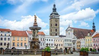 Walking in CESKE BUDEJOVICE - Czech Travel VLOG | Walking Tour