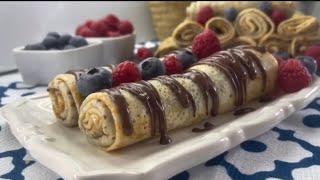 How to make Crepes At Home in 10 minutes! How to make the most delicious  crepes! Recipe!