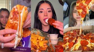 TIKTOK Mukbang Compilation | Taco Bell, Wingstop, Pizza Hut, Chipotle & More!