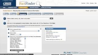 Working with Census.gov 3: Interacting with the Data - Navigating FactFinder