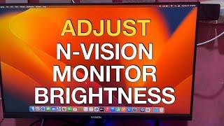 How to adjust N-Vision monitor brightness | NVISION 19 inches Monitor