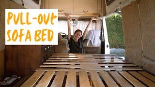 How to build a Pull-Out Sofa Bed | DIY Van Build