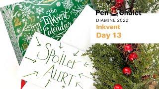 Day 13 Ink Reveal: Diamine 2022 Green Edition Inkvent Calendar