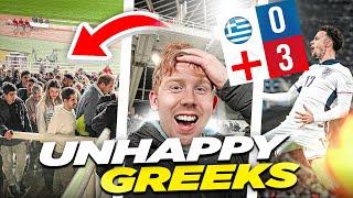 Hellas Fans Go CRAZY As England SMASH Greece 3-0 In Athens!!