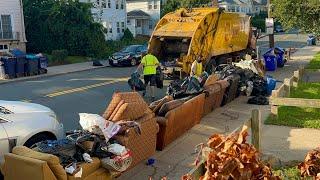 Garbage Trucks VS MASSIVE Bulk Piles