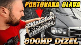 SUPERTURBO MERCEDES 190D PROJEKAT- NAPRAVILI SMO GLAVU ZA 600HP!