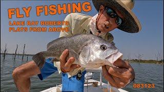 Fly Fishing Lake Ray Roberts Flats Texas From Above - Drone View Lake Ray Roberts