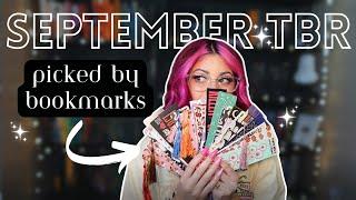 bookmarks pick my september reads  | tbr game