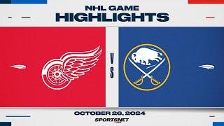 NHL Highlights | Red Wings vs. Sabres - October 26, 2024