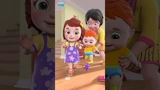 Walking Walking Hop Hop Song | Nursery Rhymes Toddler And Kids song #shorts #shortsfeed #babysongs