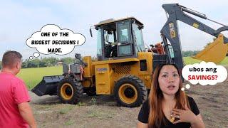 BUYING BRAND NEW XCMG BACKHOE LOADER FOR OUR FARM DEVELOPMENT | AveenLovinMark #SHRIMPFARM