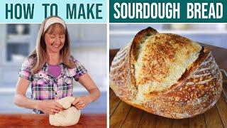 SOURDOUGH BREAD RECIPE For Beginners // clear, non-rambling instructions