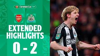 Anthony Gordon Goal | Arsenal vs Newcastle 0-2 Highlights | EFL Cup, Carabão 2024/25