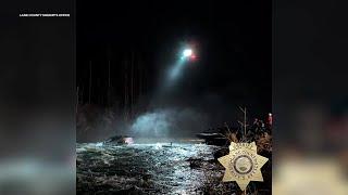 Dramatic video captures water rescue from car that crashed into McKenzie River