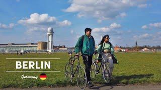 Berlin Old Airport [4K] - Germany 2023  Tempelhofer Feld | Walking Tour & Drone Recording