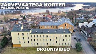 JÄRVEVAATEGA KORTER VILJANDIS. DROONIVIDEO. Mario Karro Kinnisvara.