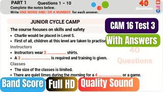 Junior Cycle Camp IELTS Listening