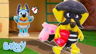 Bluey & Peppa Pig Toys | Be careful with strangers! Lessons On Kid's Safety Rules