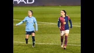 2024.10.09 UWCL観戦 Man City 2 Barcelona 0 Man City 欧州王者バルサに勝利!!! 気迫の長谷川唯選手 Part 2