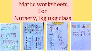 Best maths worksheets for nursery,Lkg,ukg class kids / nursery class