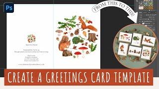 How To Create A Greetings card Template Using Photoshop, Easy Photoshop Tutorial