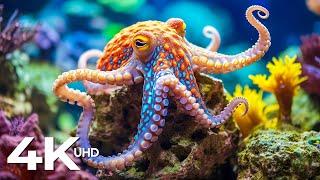 4K Underwater Wonders - Undersea Nature Relaxation Film - Piano Music For Relaxing Life