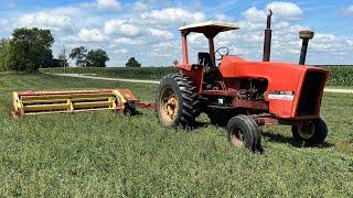 Mowing 3rd cut hay 2022