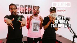 Why G x Tallup Twin x Kemsav - No Adlibs 3 | Open Mic @ Studio Of Legends