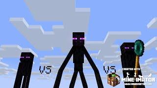 Enderman vs Mutant Enderman vs Ender Lord Minecraft Animation (Mutant Creatures vs Legendary Beasts)