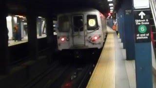 IND 6th Ave Line: R46 R Train at Broadway-Lafayette St (Weekend)