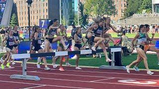 Women’s Steeplechase 2024 U.S. Olympic Trials, Round 1 Heat 2, Gabbi Jennings, Allie Ostrander, Gear