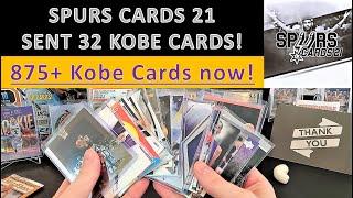 Spurs Cards 21 sent me a HUGE package of Kobe cards! Mail Day! My collection is now 875+ Kobe Cards!