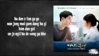 Chen (EXO) ft. Punch - Everytime Lyrics (easy lyrics)