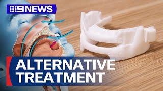 Comfortable alternative for snoring sleep apnoea treatment | 9 News Australia