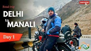 Delhi to manali solo ride on my meteor 350 || solo bike trip 2024 || my first bike trip