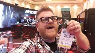 Checking out AMD's booth at CES 2019