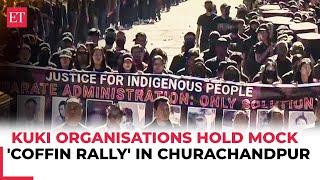 Manipur’s Kuki organisations hold mock 'Coffin Rally' in Churachandpur: ‘Justice for indigenous...’