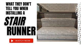 What they Don't Tell You When Installing your Stair Runner DIY