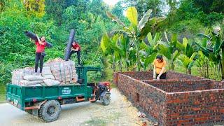 Use Daily Farm's Sister's Truck To Transport Bricks And Cement - Build Chicken Coop And Pig Pen