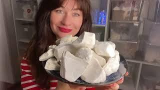 ASMR crunch wet&dry chalk /Пиленый Воздушный, Халва медовая, Песчанка желтая+ Узбечка#asmr