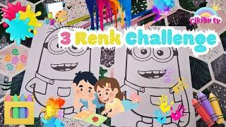 Semih ve Elya ile 3 Renk Challenge!  Kim Kazanacak?