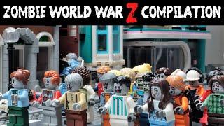 Lego Zombie World War Z Compilation | Stop Motion Animation