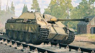 Jagdpanther Tank Destroyer Gameplay - Railway Bridge - Battle of Berlin [1440p 60FPS] Enlisted