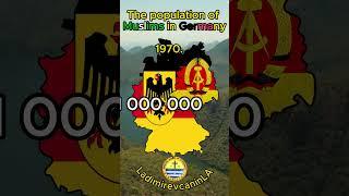 The population of Muslims in Germany #germany #muslim #islam #history #population