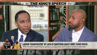 Stephen A. & Jay Williams respond to LeBron James' comments on a photo of Jerry Jones | First Take