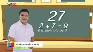 Grade 5 Math Q1 Ep2: Divisibility Rules for 3, 6 And 9